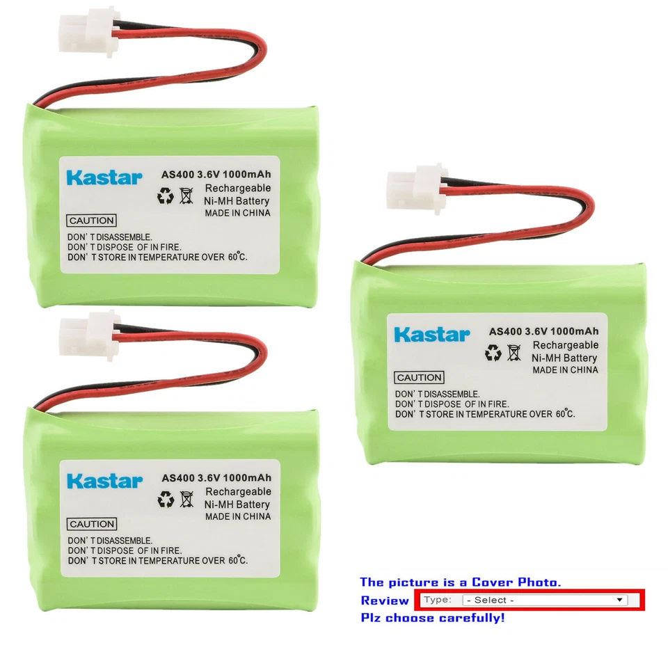 Batería Kastar Ni-MH para Audiovox AP55AAAH3 TL1000 TL1100 TL1102 TL1200A TL9035 Foto 1 de 3
