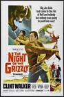 THE NIGHT OF THE GRIZZLY Movie POSTER 11 x 17 Clint Walker, Martha Hyer, A