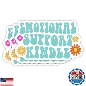 (3PCS) Emotional Support Kindle Sticker E-Reader Bookish Book Lover Kindle Bl - Picture 1 of 5