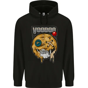 Voodoo Doll Skull Evil Spirits Dark Magic Halloween Childrens Kids Hoodie - Picture 1 of 3