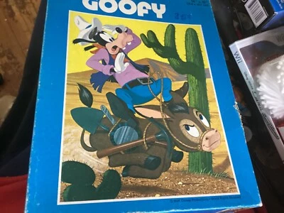 Vintage Walt Disney  GOOFY 100 piece Puzzle by Whitman   Complete - Image 1 of 2