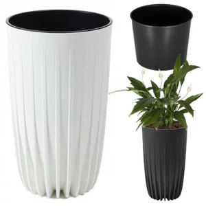 Blumentopf Pflanzentopf Blumenkübel Pflanzkübel Rillen Lamellen Design Übertopf - Bild 1 von 5
