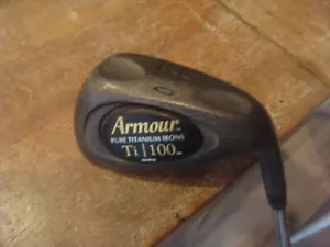 Tommy Armour Ti 100 Pure Titanium 9 Iron Armour Ti 100 Extra Stiff Steel - Picture 1 of 4