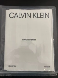 Calvin Klein Series 1 Standard Sham, Jacquard White - Picture 1 of 3
