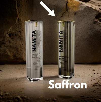 Aceite de azafrán iluminador - Aceite de lujo 100 % natural prensado en frío para el cuidado de la piel  Foto 1 de 2