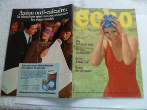 ECHO DE LA MODE N°28 11/07/1971 Mode Tricot Couture Michel Audiard Monté-Carlo - Imagen 1 de 6