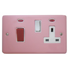 Gloss Pink Sockets, Switches, Dimmers, Electrical Accessories
