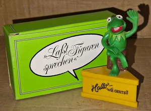 Vintage 70's Schleich The Muppet Show KERMIT Deluxe PVC Figure & Mailer Gift Box - Picture 1 of 7