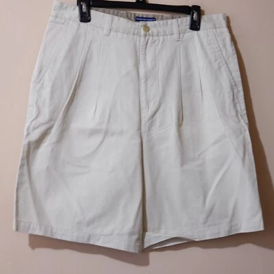 EUC Catalina Navigator Khaki Shorts Pleated Front Cotton Men's 34 #H9-8 - Image 1 of 4