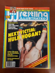 Pro Wrestling Illustrated Magazine Januar 1990 Hulk Hogan Sid Vicious Pinup - Bild 1 von 2