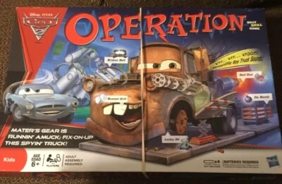 Used Disney Pixar Cars 2 Operation Edition Silly Skill Game 2011 Hasbro - Image 1 of 2