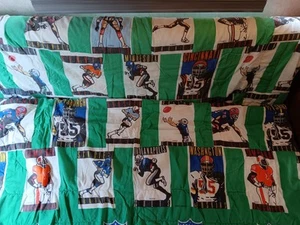 Vintage 80er NFL Team Twin Size Decke/Bettdecke - Bild 1 von 5