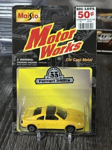 Maisto Motor Works 1/64 Die Cast Metal Exotics Ferrari 348ts Model Car Yellow - Picture 1 of 3