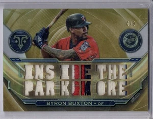 2019 Topps Triple Threads #TTR-BB Byron Buxton Triple Threads Relics Gold #/9 - Picture 1 of 2