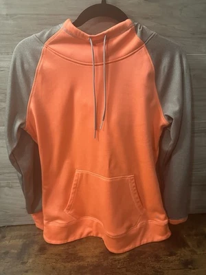 Sudadera con capucha Danskin Now para mujer talla mediana (8-10) naranja gris Foto 1 de 4