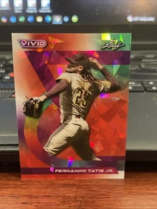 2024 Leaf Vivid Fernando Tatis Jr. #21 red Prismatic 8/8 Padres - Picture 1 of 2
