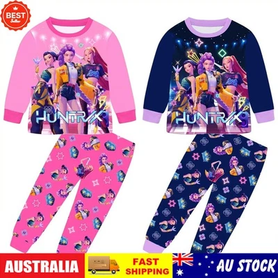 Kids Boys Girls Demon Hunters Pyjamas Top Pants Outfit K-pop Nightwear Pjs Set - image 1 of 4