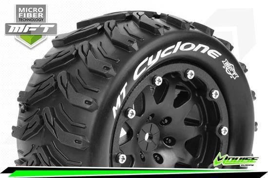 Louise MFT MT-CYCLONE 1-10 Monster Truck Montiert Sport Bead-Lock 2.8 Felgen Sch - Bild 1 von 1