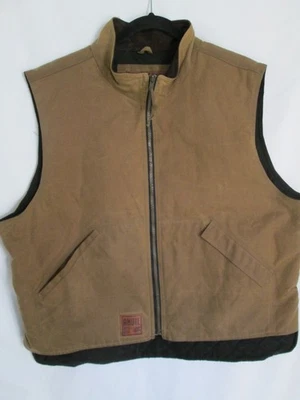OUTBACK TRADING Co. ANVIL Workwear Oilskin Tin Waxed Cotton Canvas Vest Size XL - Image 1 of 4