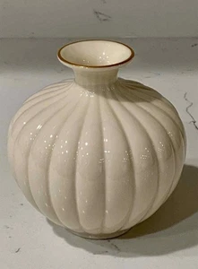 Vintage Porzellan Lenox Vase mit Goldrand - Bild 1 von 5