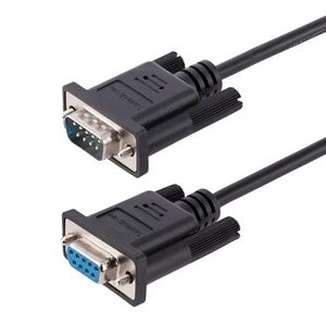 StarTech.com 3m RS232 Serial Null Modem Cable, Crossover Serial Cable w/Al-Mylar - Photo 1/5