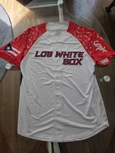 Camiseta deportiva puertorriqueña de los Medias Blancas de Chicago 2025 talla extra grande - Imagen 1 de 4