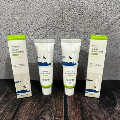 2x ROUND LAB Birch Juice Mild Up Sunscreen 50ml Kbeauty Korean skincare - Image 1 of 4