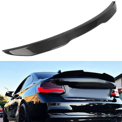 Trunk Spoiler For 14-18 BMW 2-Series F22 F87 M2 Real Carbon Fiber Glossy Finish Foto 1 de 4