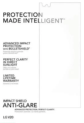 NEW Tech21 Impact Shield Anti-Scratch Anti Glare Screen Protector For LG V20 - Image 1 of 2