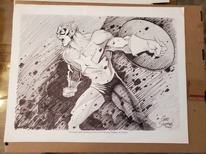 ORIGINAL ART/LITHOGRATH CAPTAIN AMERICA BY GARY SHIPMAN 13" X 17" - Picture 1 of 4