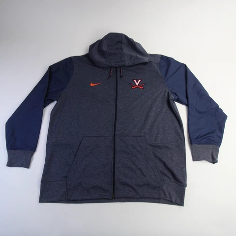 Virginia Cavaliers Nike Dri-Fit Jacket Men's Heather/Blue Used Cover