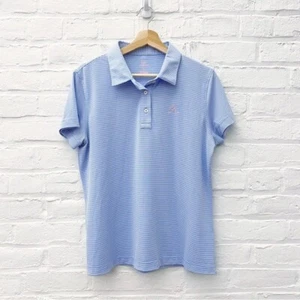 Rhoback || Gestreiftes Polo Golf Shirt Blau Large - Bild 1 von 7