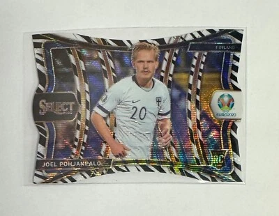 2020 Panini Select UEFA EURO #116 Joel Pomjanpalo Zebra Prizm Case Hit SSP - Image 1 of 2