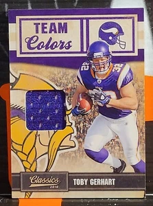 2010 PANINI CLASSICS TEAM COLOR ** TOBY GERHART ** #7 JERSEY /299 - Picture 1 of 2