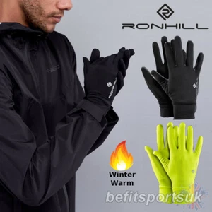 RONHILL MENS RUNNING GLOVES UNISEX CLASSIC THERMAL WINTER REFLECTIVE S M L XL - Picture 1 of 10
