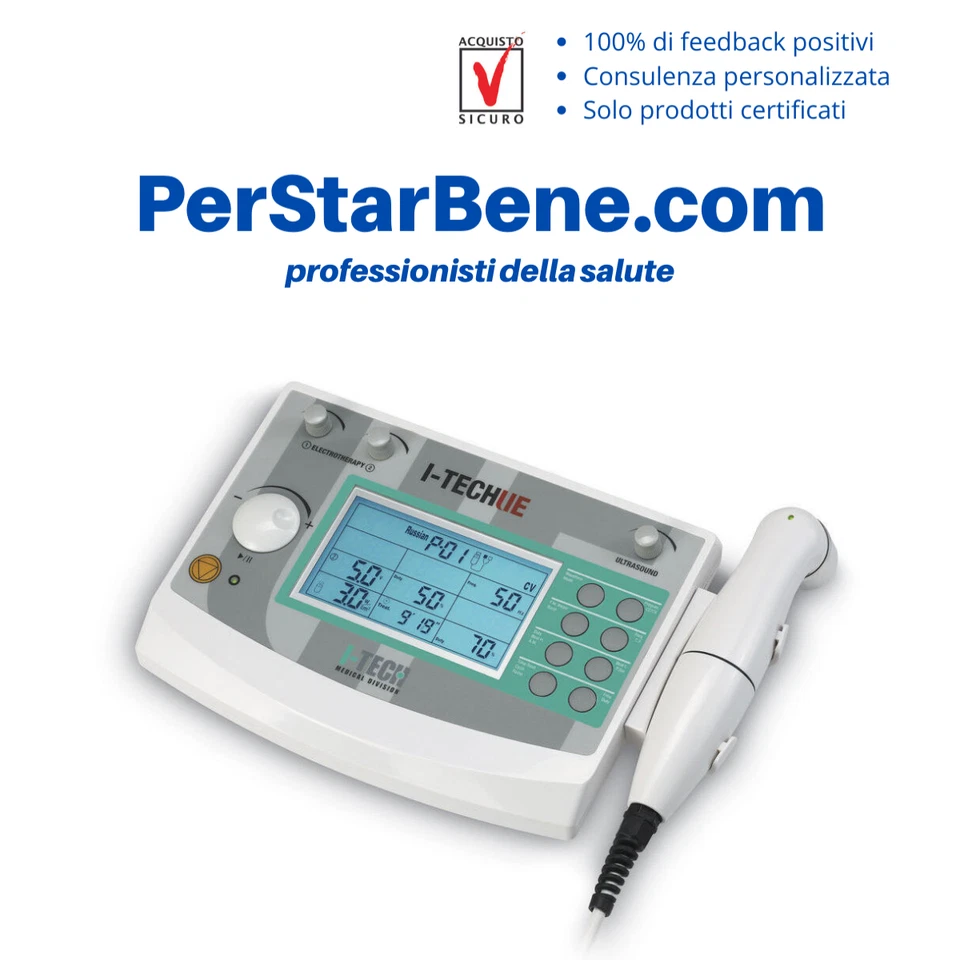 I-TECH MEDICAL DIVISION IACER PROFESSIONELLE ULTRASCHALLTHERAPIE IACER I-TECH EU - mit Elektrotherapie