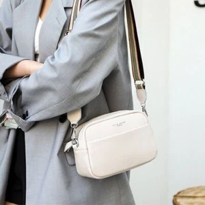 Bolsos de mano 100 % cuero genuino para mujer Bolsos de hombro Bolso de cuero de vaca - Imagen 1 de 28