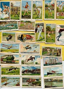 1925 A. BOGUSLAVSKY LTD. TURF SPORTS RECORDS 1ST SERIES TOBACCO CARD SET - Picture 1 of 4