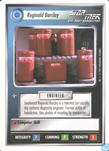 Star Trek CCG Premiere WB Unlimited Reginald Barclay - Picture 1 of 1