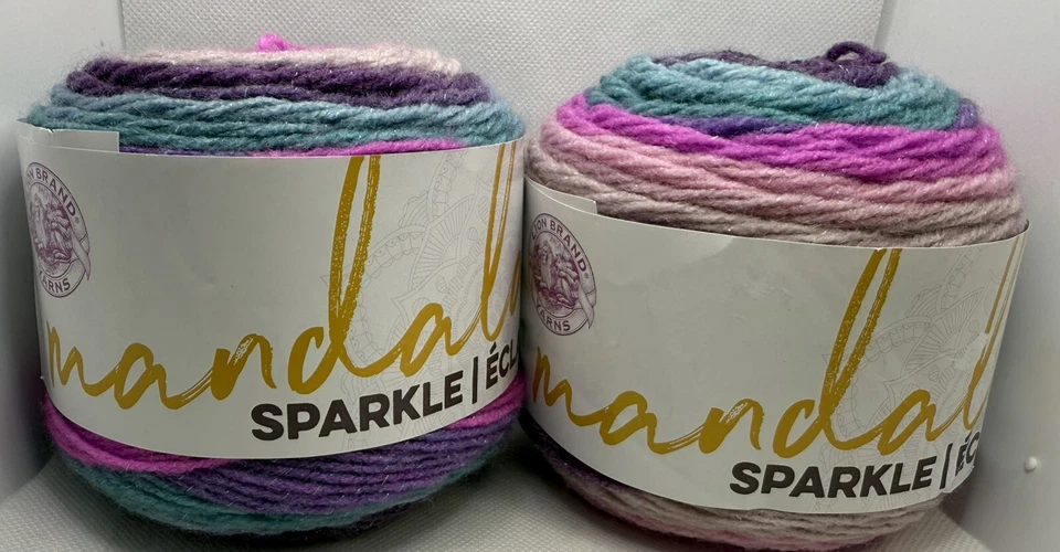 Lion BRAND Mandala Sparkle Yarn Aquila 023032061016