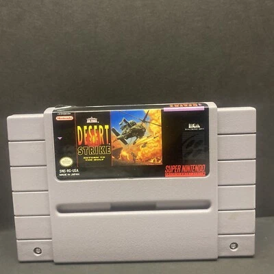 Vintage Super Nintendo Desert Strike Return to the Gulf SNES Game Authentic - Image 1 of 2