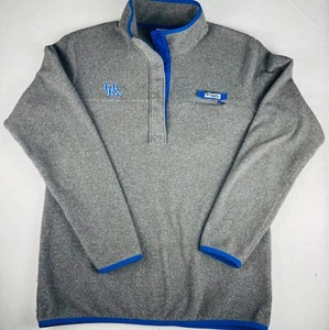 Columbia PFG UK Wildcats Fleece Pullover Jacket Grey/Blue L 100% Polyester - Picture 1 of 8