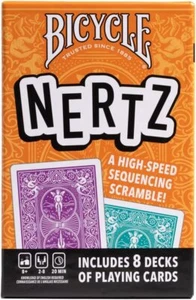 Bicycle Nertz Multiplayer Solitaire Game 8 Colorful Jumbo Playing Card Decks - Picture 1 of 1