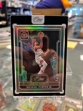 MICHAEL PORTER JR. 2022-23 PANINI ONE AND ONE GREEN PARALLEL 4/5 #26