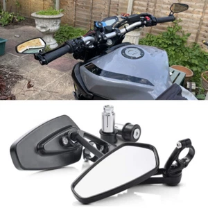 For Yamaha FZ07 FZ09 MT07 MT09 MT03 MT10 Motorcycle Handle Bar End Mirrors 7/8"~ - Picture 1 of 12