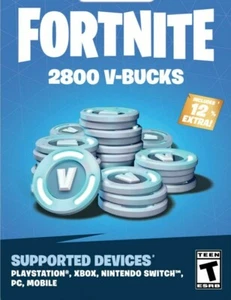 Fortnite 2800 v Bucks Gift Card - all devices - Picture 1 of 1