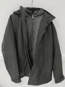 NWoT Weatherproof Men's Quilt Bibbed Hooded Tech Jacket Size M Blue $120 DD157 - Picture 1 of 2