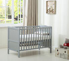 MCC Wooden Baby Cot Bed "Orlando" & Water repellent Mattress