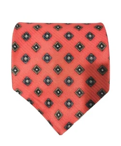 Ford's Clothier Mens Tie All Silk Rocky River Ohio J.Z. Double Black Red Diamond - Picture 1 of 8