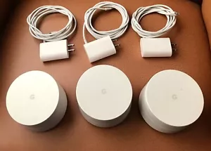 Google WiFi system 3-Pack - Router Wireles Replacement for Home Coverage AC-1304 - Picture 1 of 3